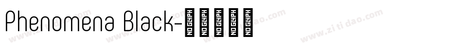 Phenomena Black字体转换